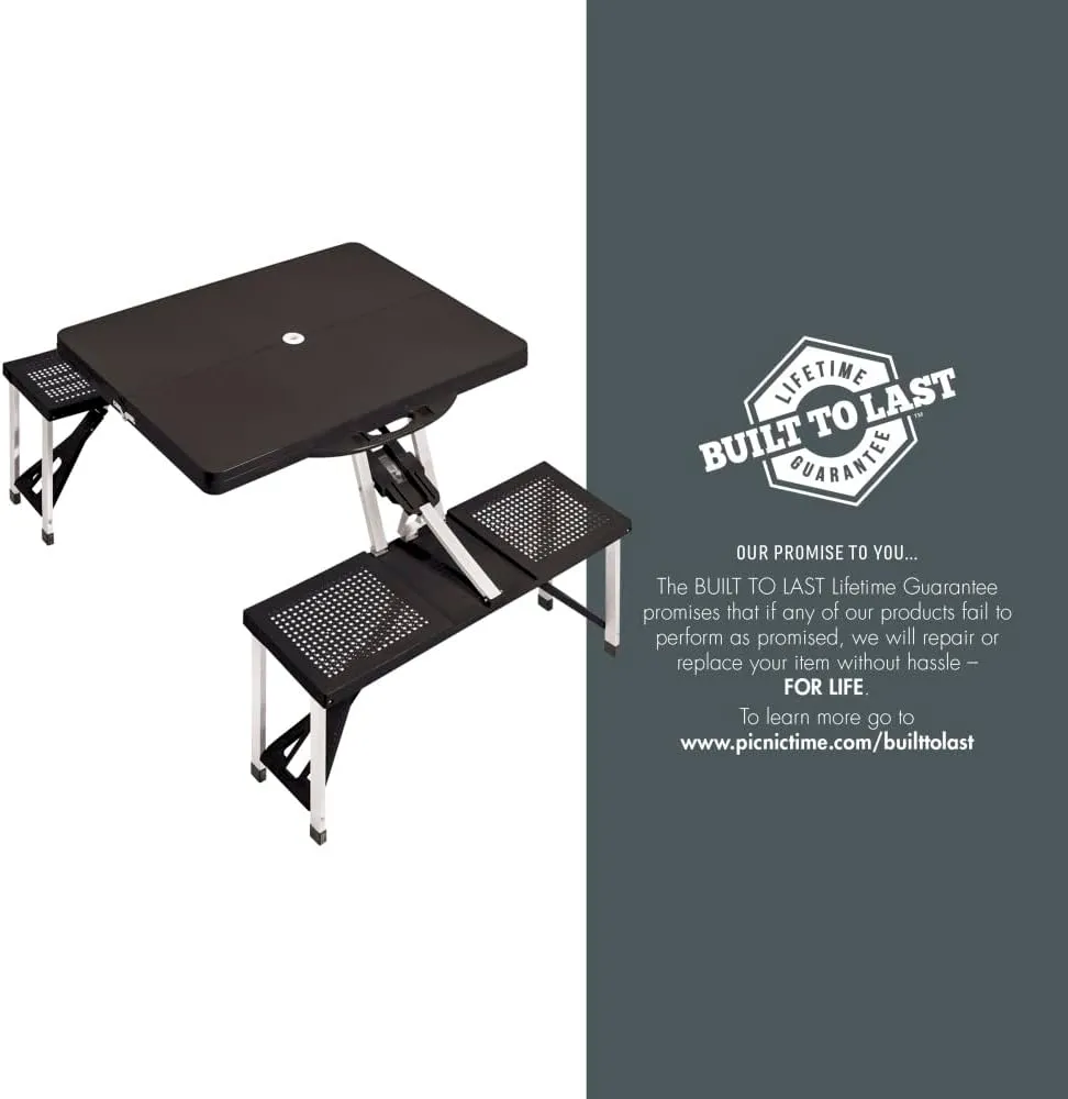 Black Los Angeles Rams Field Portable Picnic Table