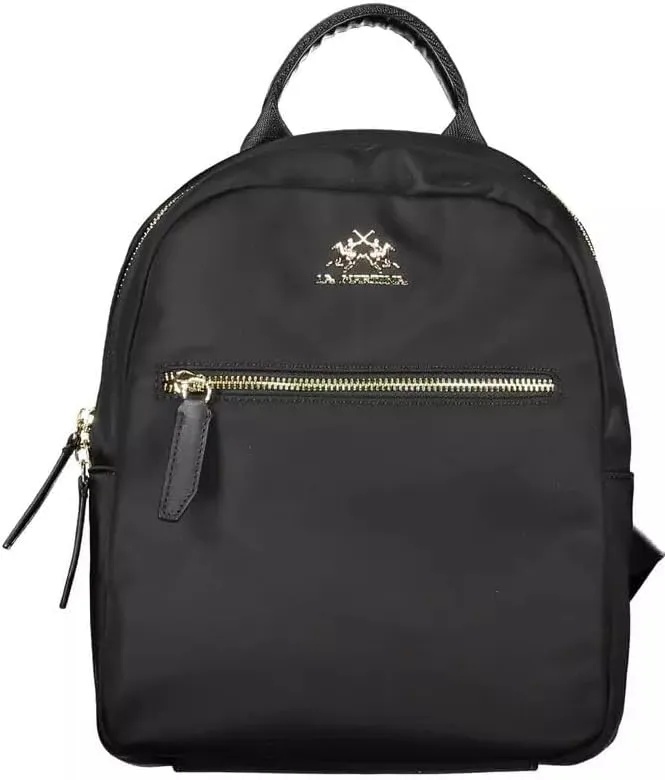 Black Nylon Women's Backpack