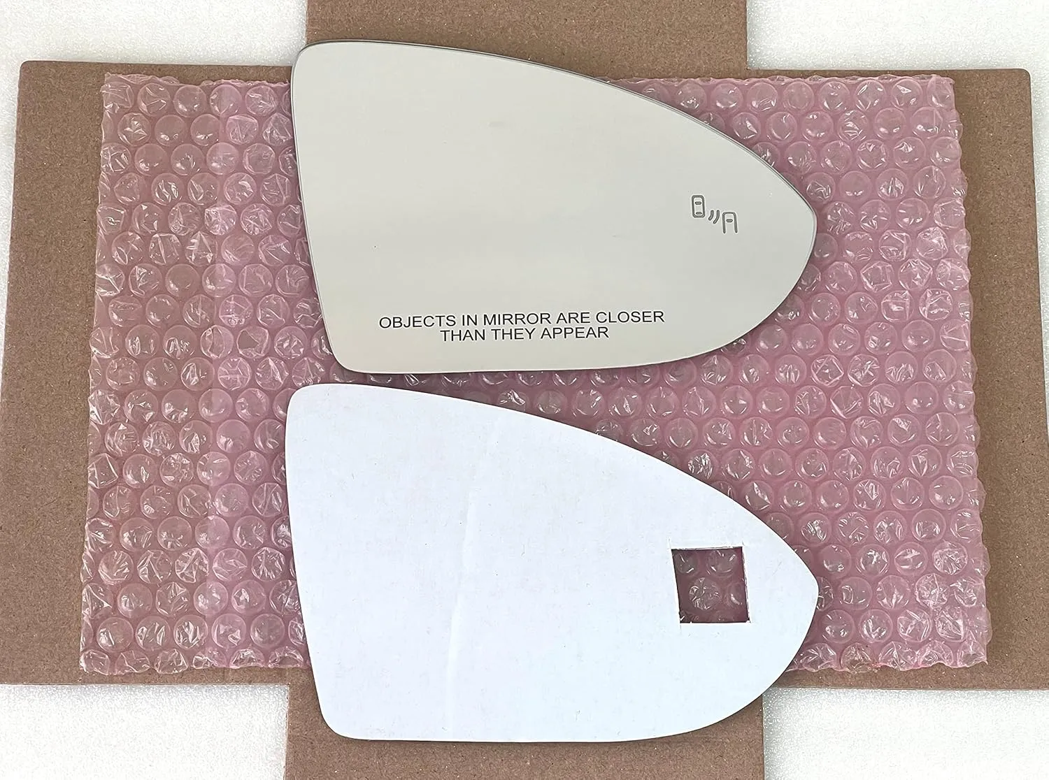 Blind Spot Passthrough Mirror Glass with Full Size Adhesive for Volkswagen | 2015 – 2021 Golf | 2019 – 2024 Jetta | 2015 – 2024 GTI | Passenger Side View Right RH