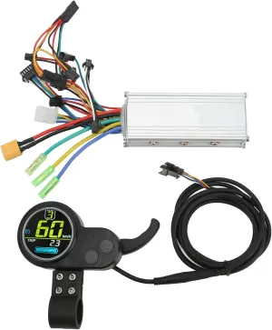 Brushless Controller Kit,48V 60V 500W Electric Motor Controller with LCD Display,Electric Scooter Electric Speed Controller Kit