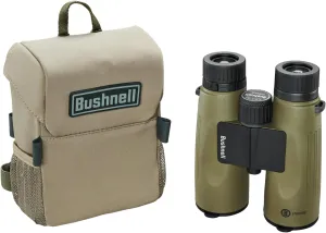 Bushnell Prime 12x50 Binocular and Vault Bino Caddy Combination Pack, Waterproof Hunting Binocular with Rugged Binocular Pouch for Hunting, Bird Watching and Hiking
