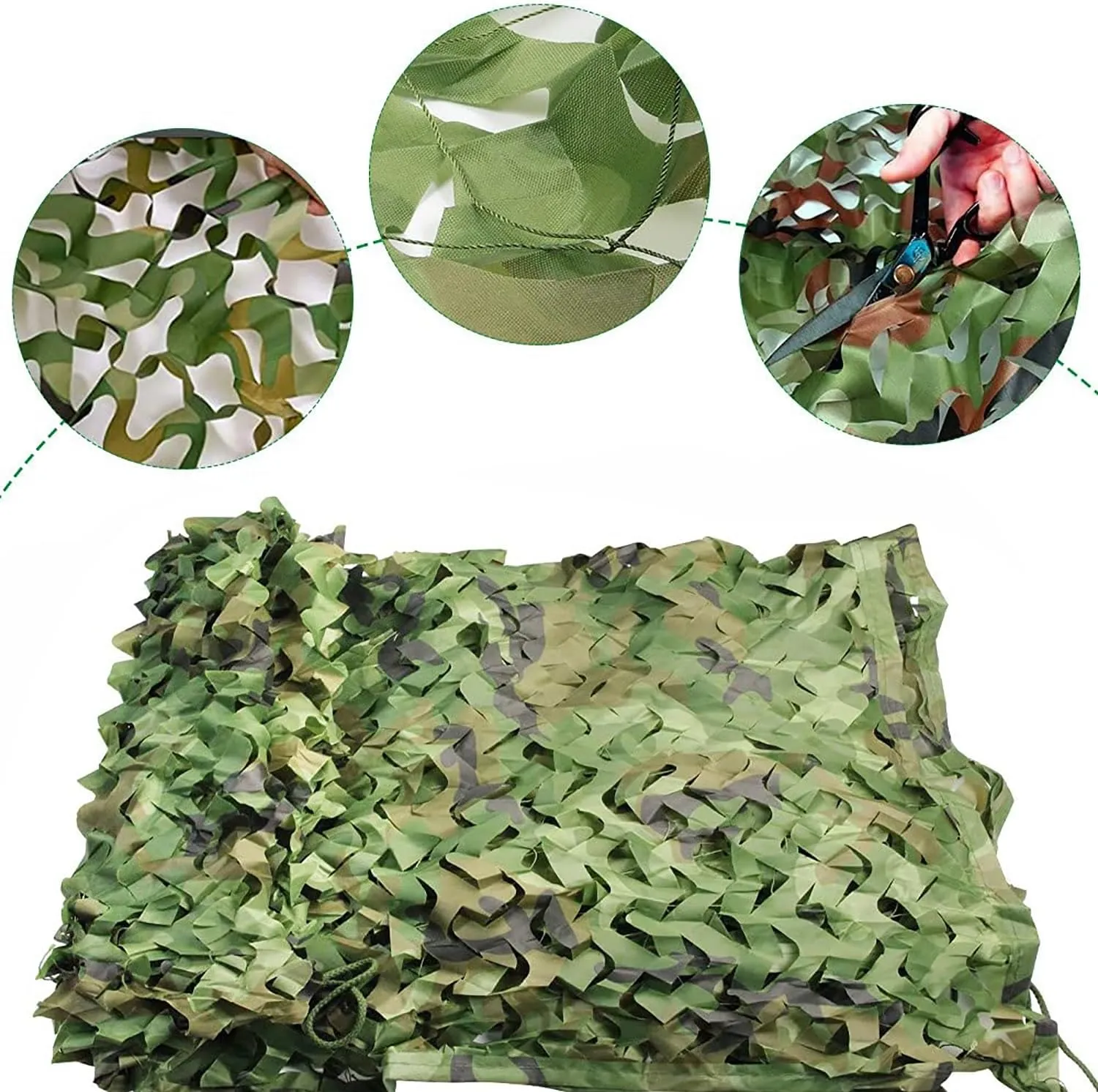 Camouflage Netting Army Camo Net Camo Tarp Camp Netting Garden Sunshade for Military Theme Shooting Decoration Sunshade Camping and Building Shelters