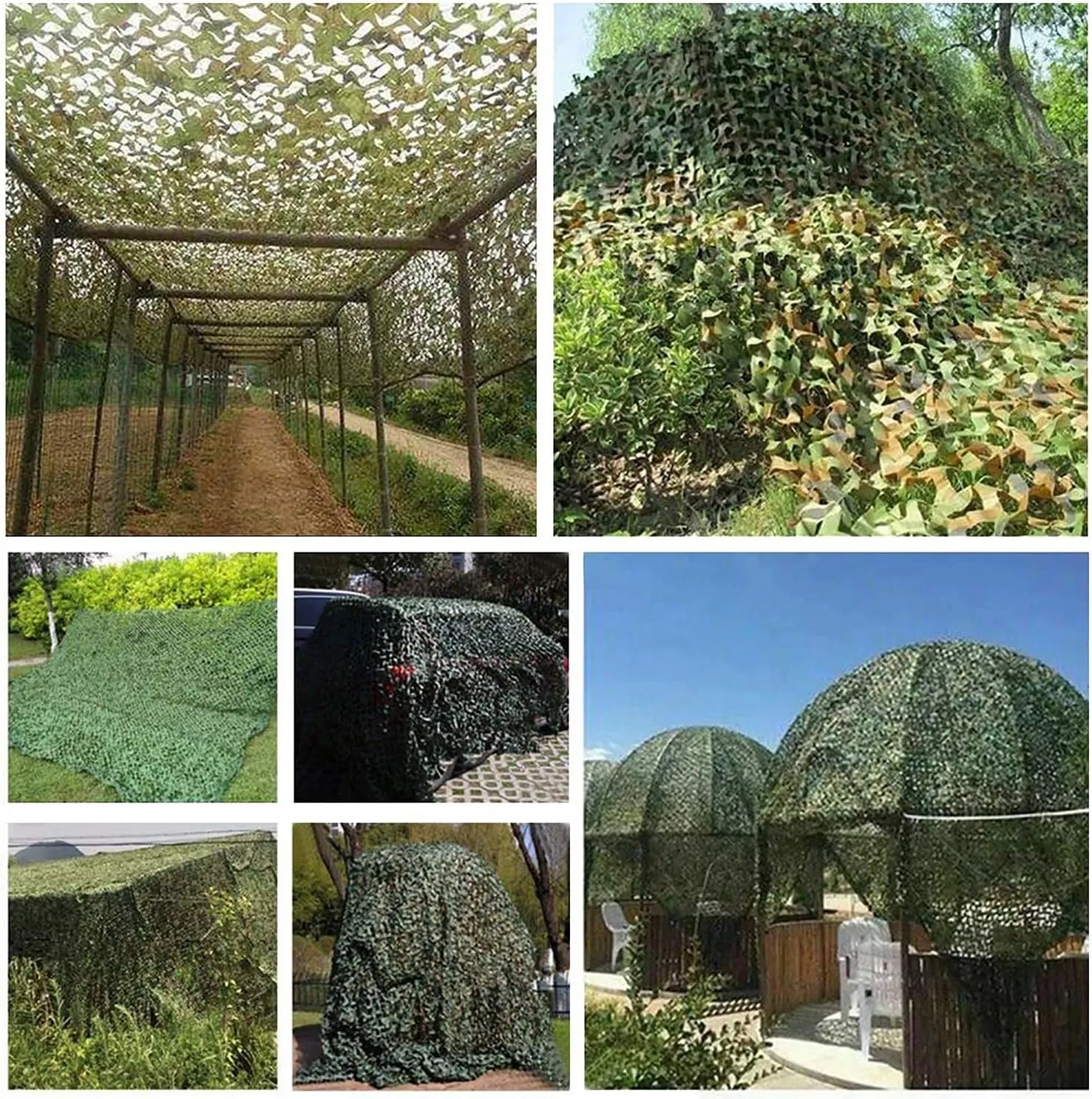 Camouflage Netting Army Camo Net Camo Tarp Camp Netting Garden Sunshade for Military Theme Shooting Decoration Sunshade Camping and Building Shelters