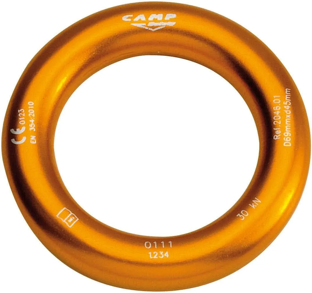 CAMP Aluminum Rappel Ring - 45mm - Orange