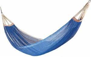 Camp Hammock Swing Travel Hammock Portable Hammock Comfortable Folding Mesh Net Camping Accessories Single Hammock Outdoor Indoor Strong, Blue 3set