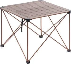 Camp Table Camping Portable Foldable Table Aluminum Alloy for Outdoor Picnic Barbecue Tours Tableware Folding Computer Bed Desk (Color : Pink) (Gray