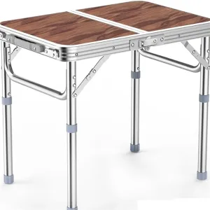 Camp Table Folding Camping Table Storage Kitchen Hiking Picnic Camping Furniture Garden Fishing Mesa Auxiliar Plegable Outdoor Desks (Color : Blue) (