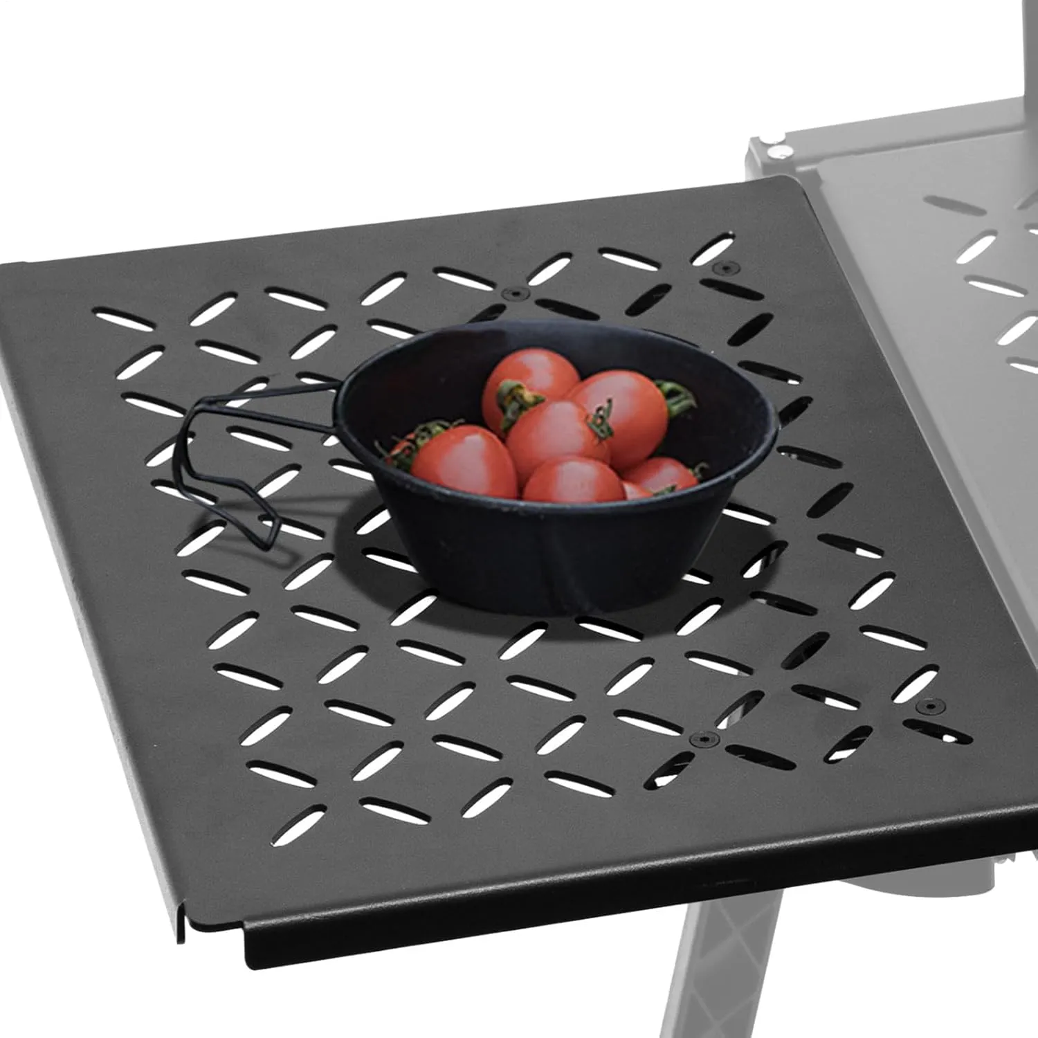 Camp Table Plate - Portable Tabletop Panel, Lightweight Foldable | Compact Black Travel Plate, Outdoor Dining Equipment for Picnic, Fishing, Grilling, Hiking, Vehicle Trips, Camping