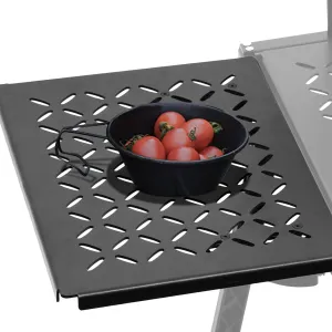 Camp Table Plate - Portable Tabletop Panel, Lightweight Foldable | Compact Black Travel Plate, Outdoor Dining Equipment for Picnic, Fishing, Grilling, Hiking, Vehicle Trips, Camping