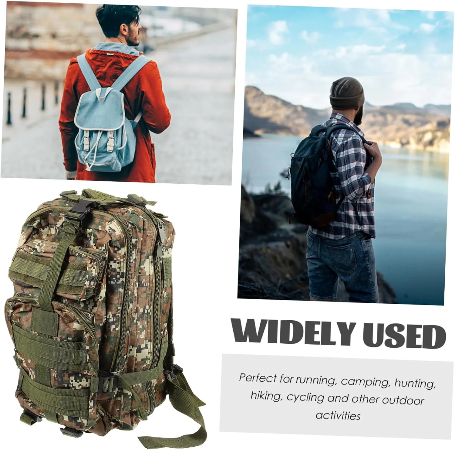 Camping Backpacks Multifunctional Bag Backpack for Outdoor Back Storage Pouch Double Shoulder Bag