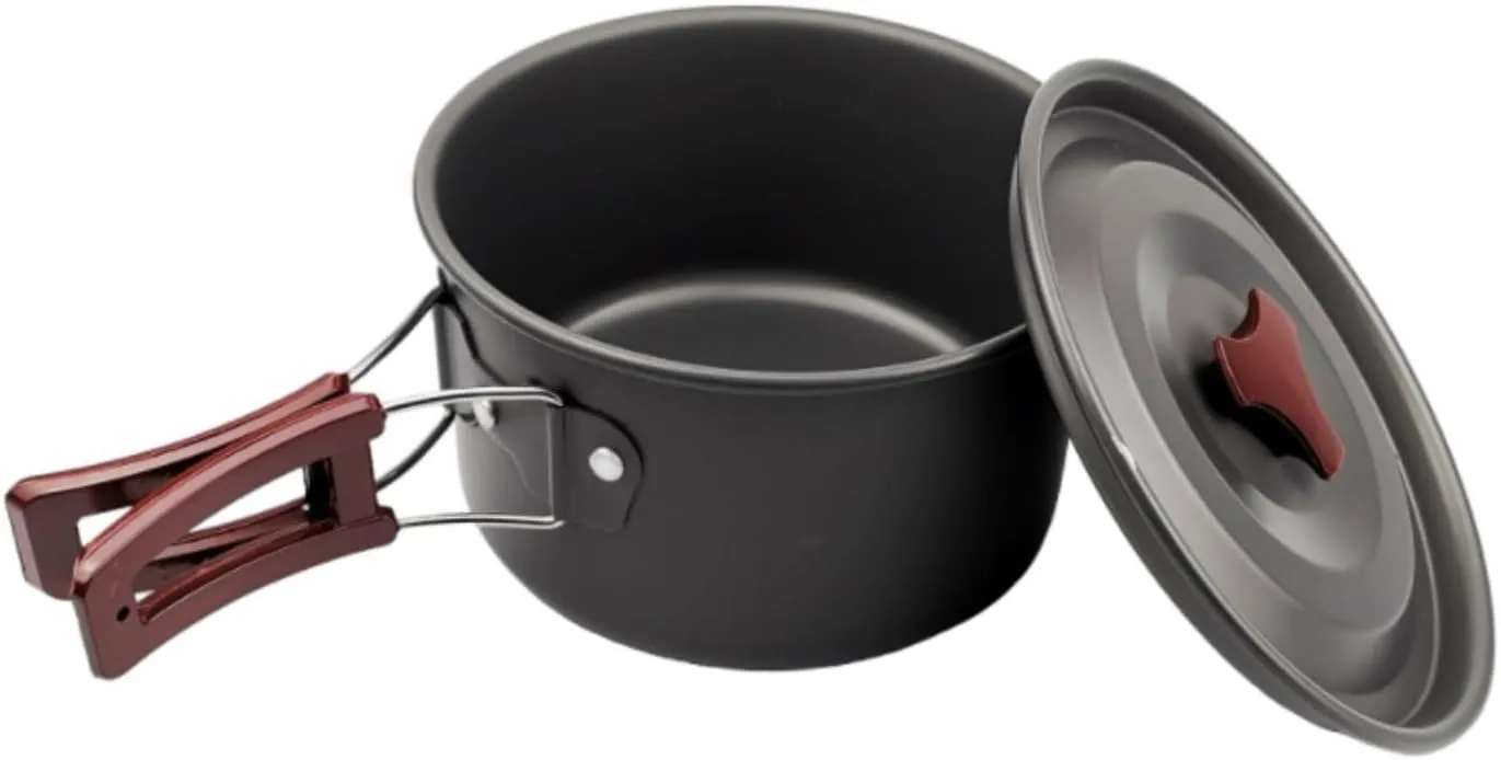 Camping Cookware, Outdoor Supplies Camping Cooker Foldable Portable Single Pot Picnic Pot Picnic Equipment Portable Stove
