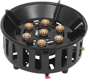 Camping Gas Cooking Burner, Portable Backpacking Stove Windproof Gas Cooking Burner with 3 Adapters, 21000W/72000BTU Camping Stove for Home, Yard, Other Indoor Or Outdoor Uses