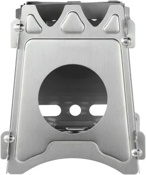 Camping Stove Folding Wood Burning Stove Stainless Steel Pocket Stove Outdoor Cooking Picnic
