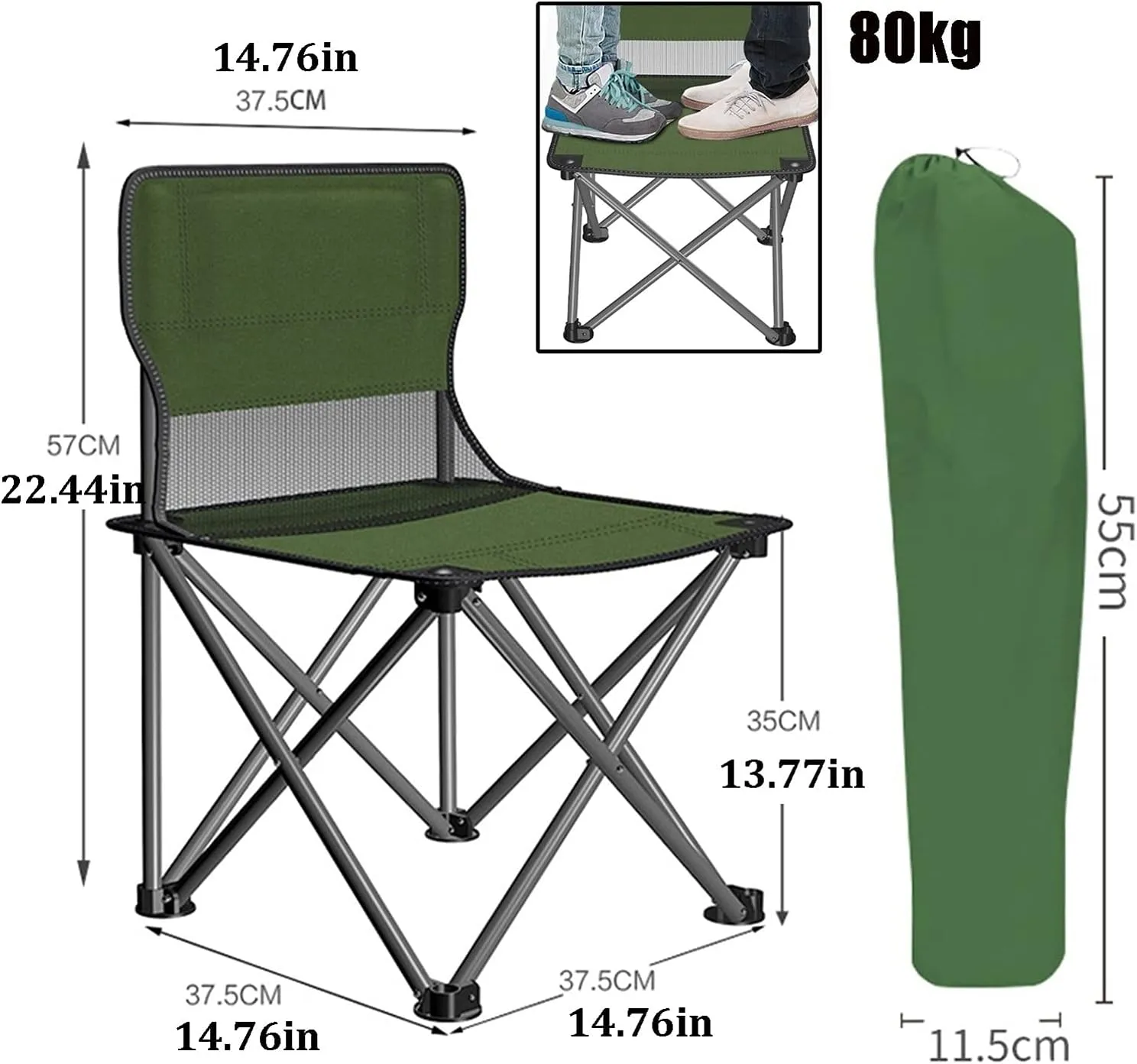 Camping Table Chairs Portable Folding Table and Chair Set, Aluminum Outdoor Picnic Table, Suitable for Courtyard Barbecue Travel (Color : Khaki)