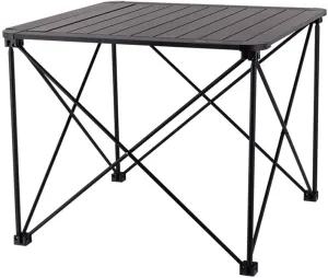 Camping Table Foldable Portable Aluminum Alloy Folding Table Roll Up Table with Carrying Bag for Outdoor Beach Picnic Backyards BBQ and Party Silver