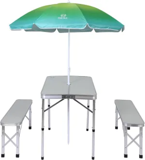 Camping Table, Folding Table, Grill Table, Folding Camping Table with 4 Side Tables   Picnic Table, Folding Picnic Table and Umbrella, Camping Table with 2 Benches and Umbrella, Mesh net
