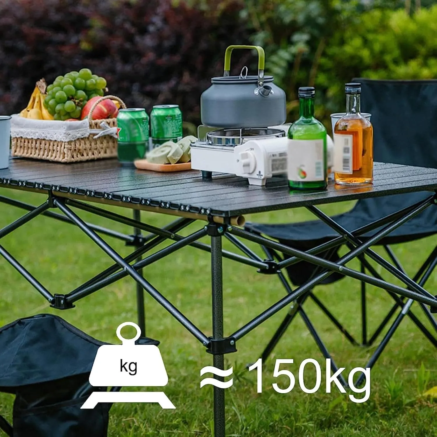 Camping Tables Lightweight Foldable Bag,Portable Picnic Folding Table,Roll up Tables for Outside Travel BBQ Garden Sand Party