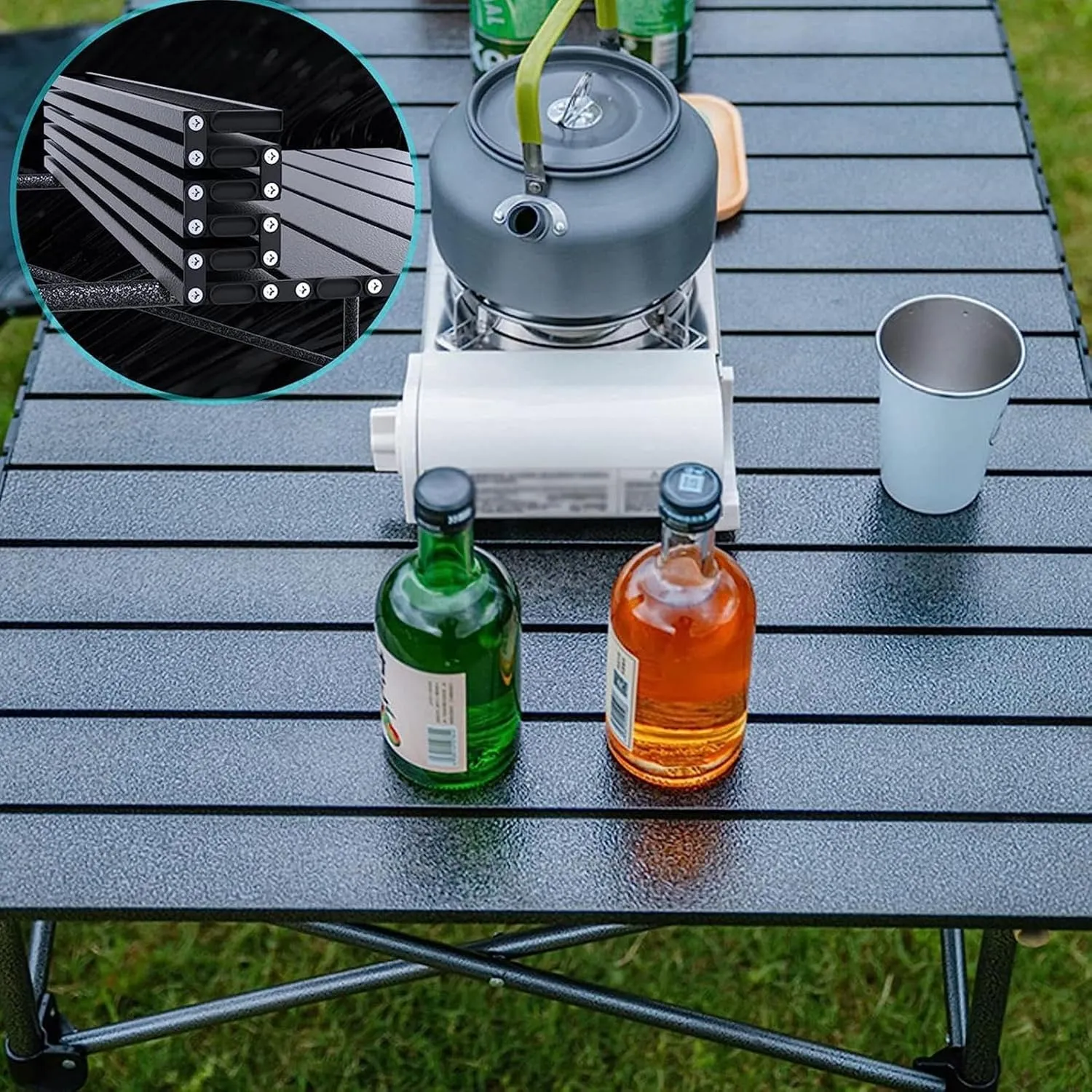 Camping Tables Lightweight Foldable Bag,Portable Picnic Folding Table,Roll up Tables for Outside Travel BBQ Garden Sand Party