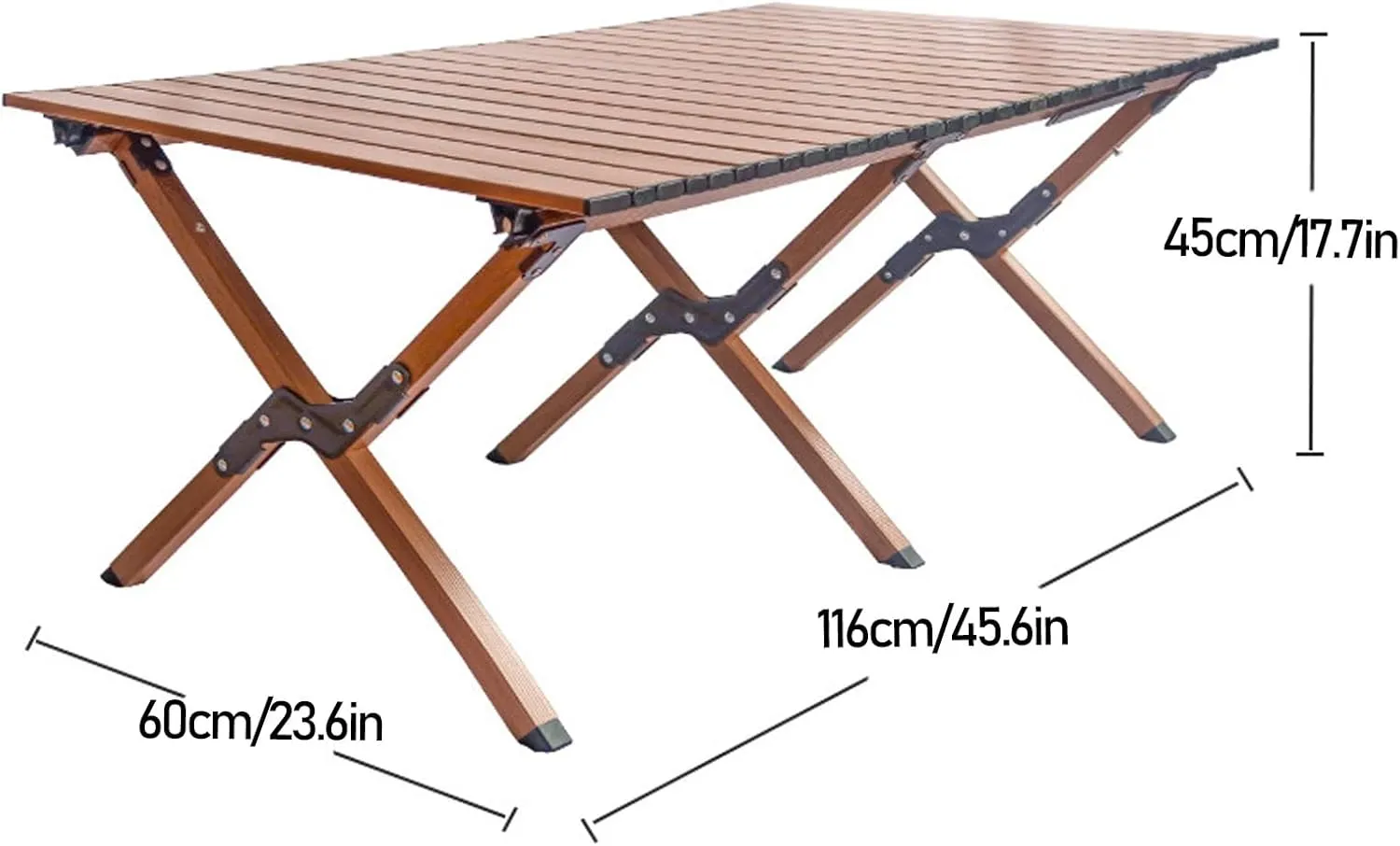 Camping Tables, Outdoor Folding Table, Aluminum Roll-up Camp Table with Carry Bag for Outdoor, Camping, Beach, Backyard, BBQ, Party, Patio, Picnic (Color : B)