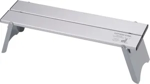 Captain Stag UC-574 Outdoor Table, Aluminum, Solo Table, Width 16.5 x Depth 4.5 x Height 4.7 inches (420 x 115 x 120 mm), Connecting Function, Compact, Storage Case Included, Silver