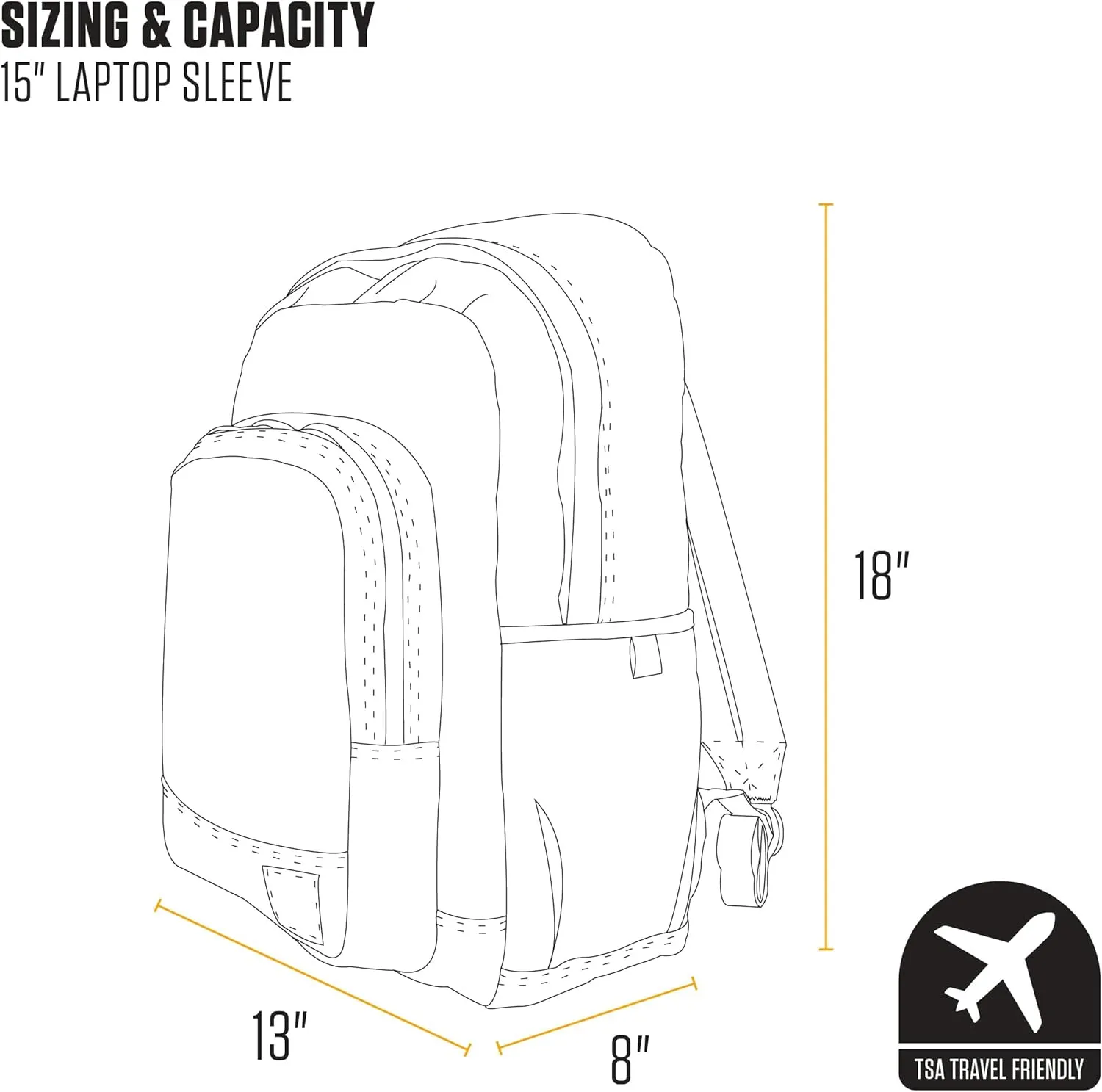 Carhartt 25L Classic Laptop Backpack, Durable Water-Resistant Pack W/ 15" Laptop Sleeve and Multiple Organizational Compartments, PFAS Free, Carhartt Brown