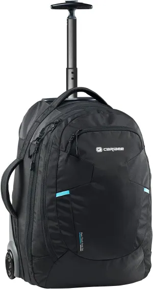 Caribee Stratos 42L Hybrid Wheel Aboard laptop Trolley/Backpack, 54x36x30cm (21x14x12inch) lightweight