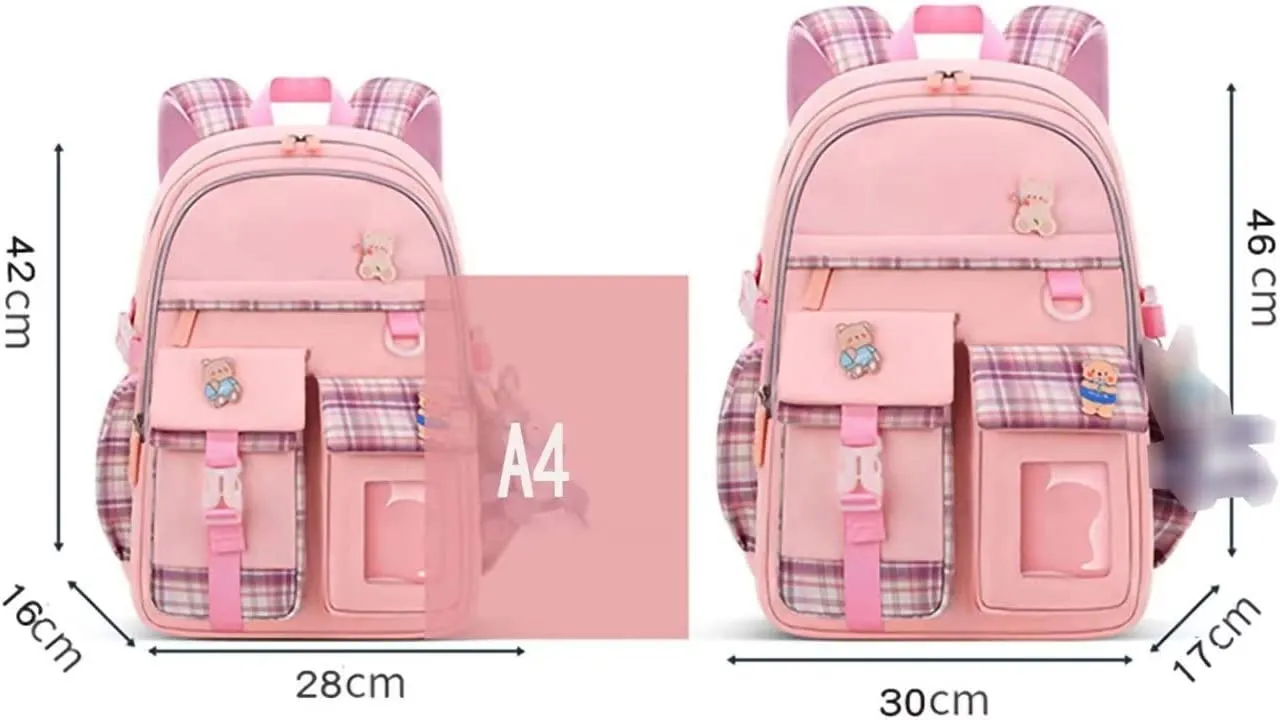 Cartoon Cute Backpack Elementary School Bookbag Portable