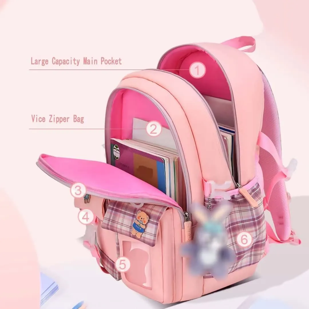 Cartoon Cute Backpack Elementary School Bookbag Portable