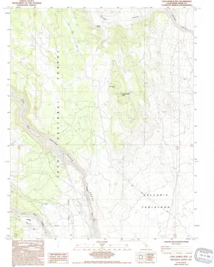 Casa Diablo MTN CA topo map, 1:24000 Scale, 7.5 X 7.5 Minute, Historical, 1984, Updated 1994, 26.9 x 22.1 in
