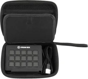 CASEMATIX Travel Case Compatible with Elgato Stream Deck and Adjustable Stand with Accessories, Travel Case Only