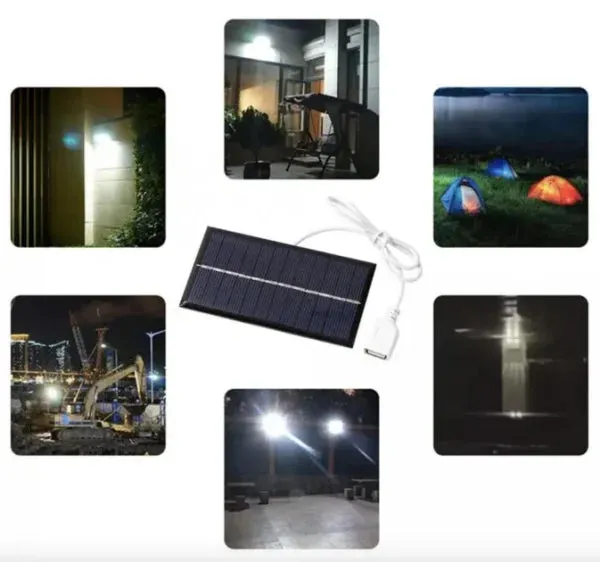 Cclamp Rechargeable Solar Light With Solar Panel Cl-028max.