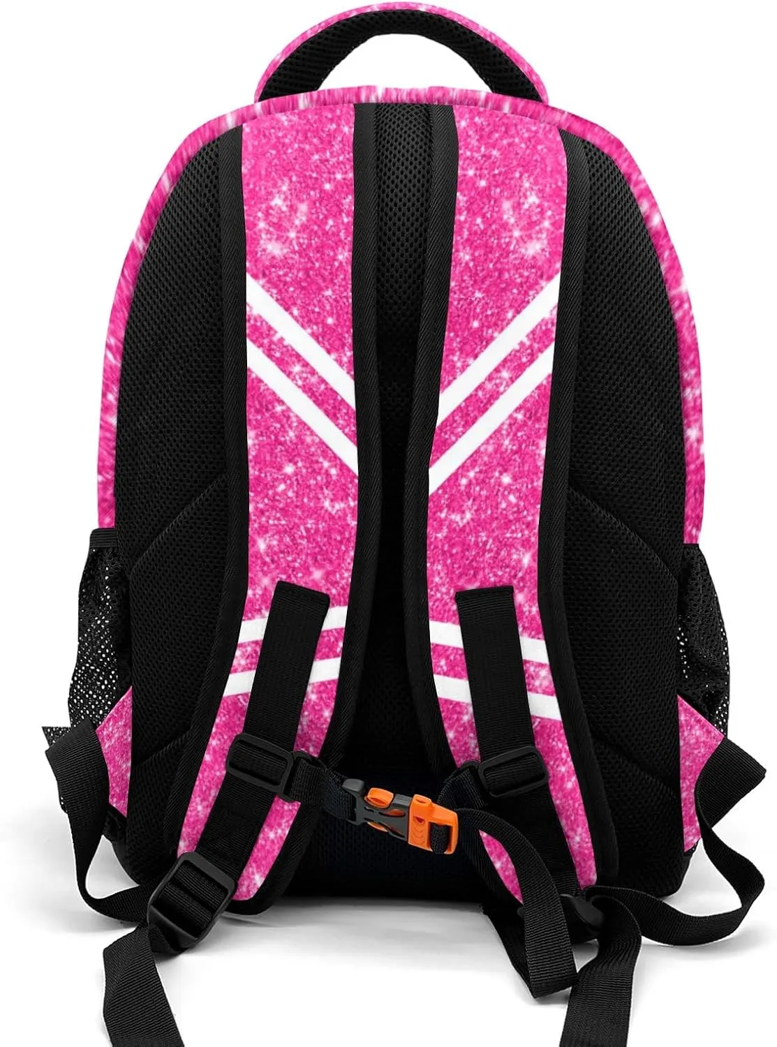 Cheer Cheerleaders Rose Red Backpack Shoulder Bag Travel Laptop Day Pack with Name for Gift