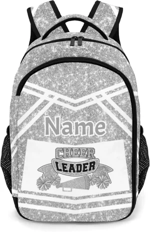 Cheer Cheerleaders Silver Large Capacity Shoulders Bag Daypacks for College Travel Work Hiking