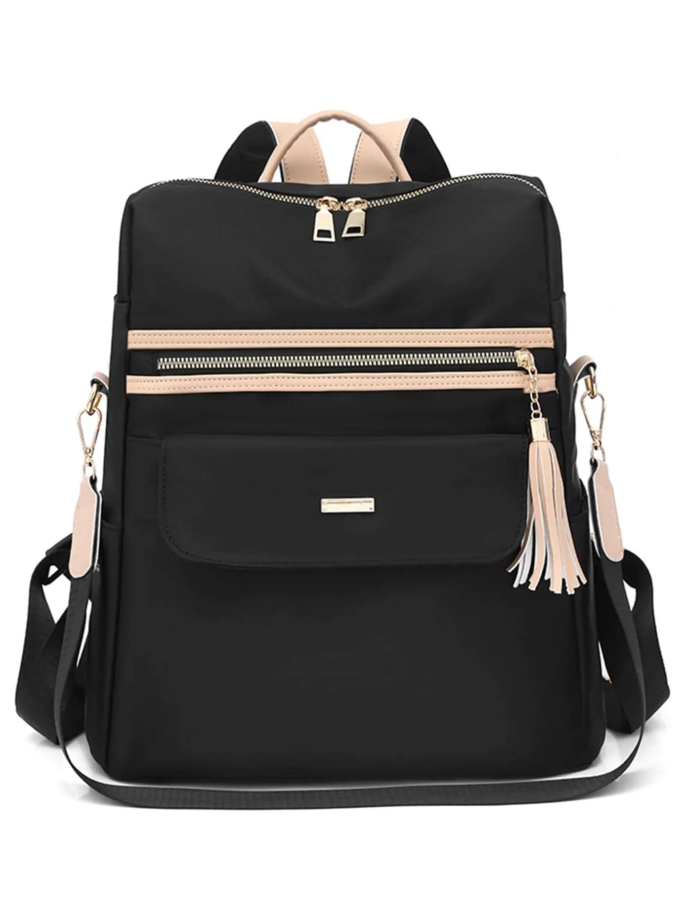 Chic & Versatile Ladies with Tassel Pendant - Large Capacity & Anti-Theft Design