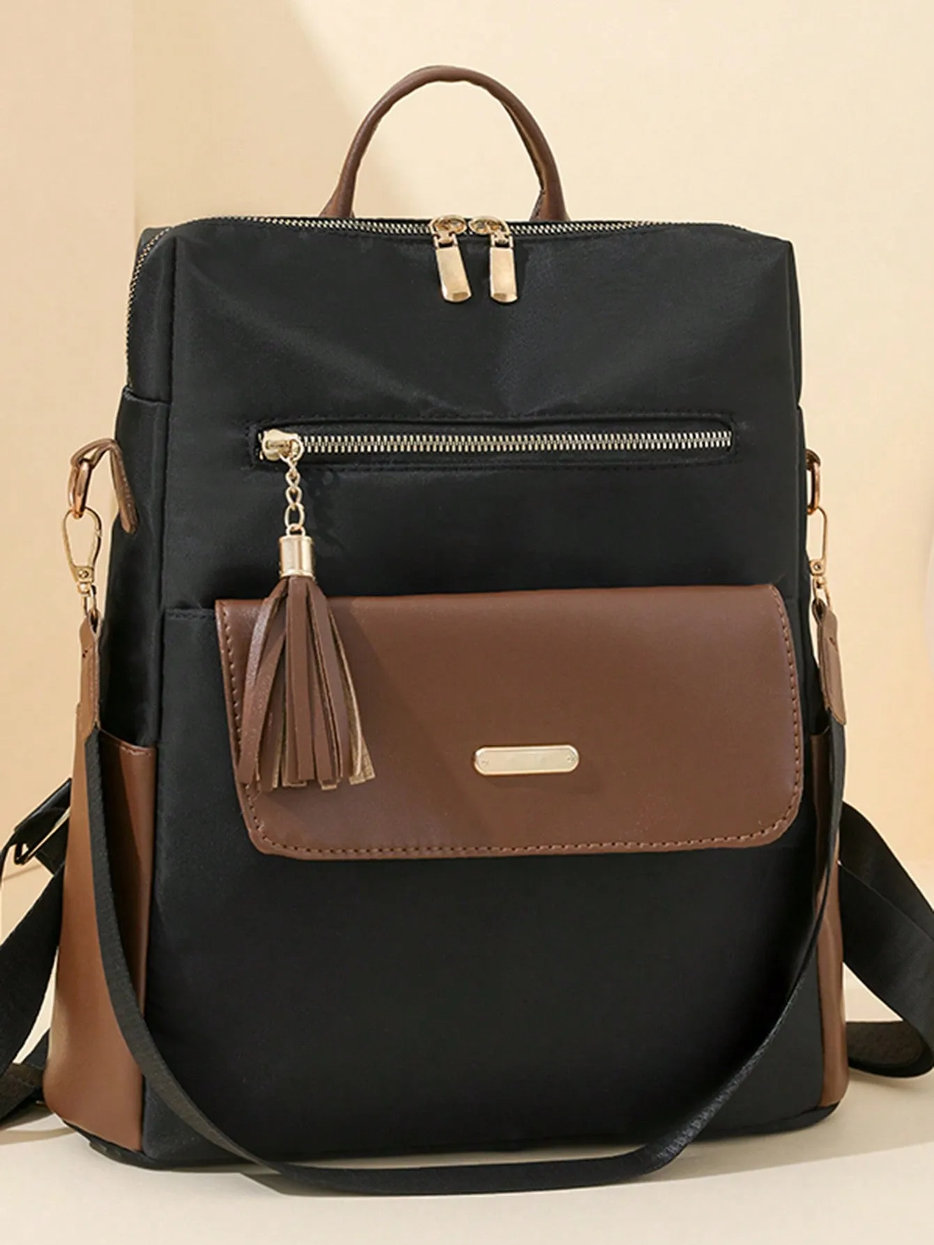 Chic & Versatile Ladies with Tassel Pendant - Large Capacity & Anti-Theft Design