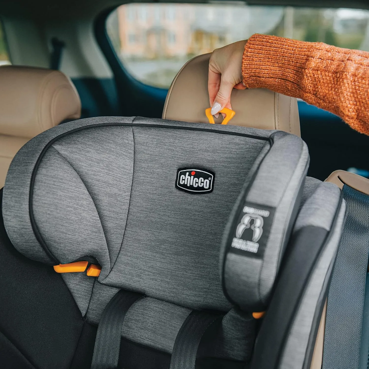 Chicco MyFit® ClearTex® Harness   Booster Car Seat, 5-Point Harness, Forward-Facing Car Seat 25-65 lbs., Booster 40-100 lbs. | Shadow/Black