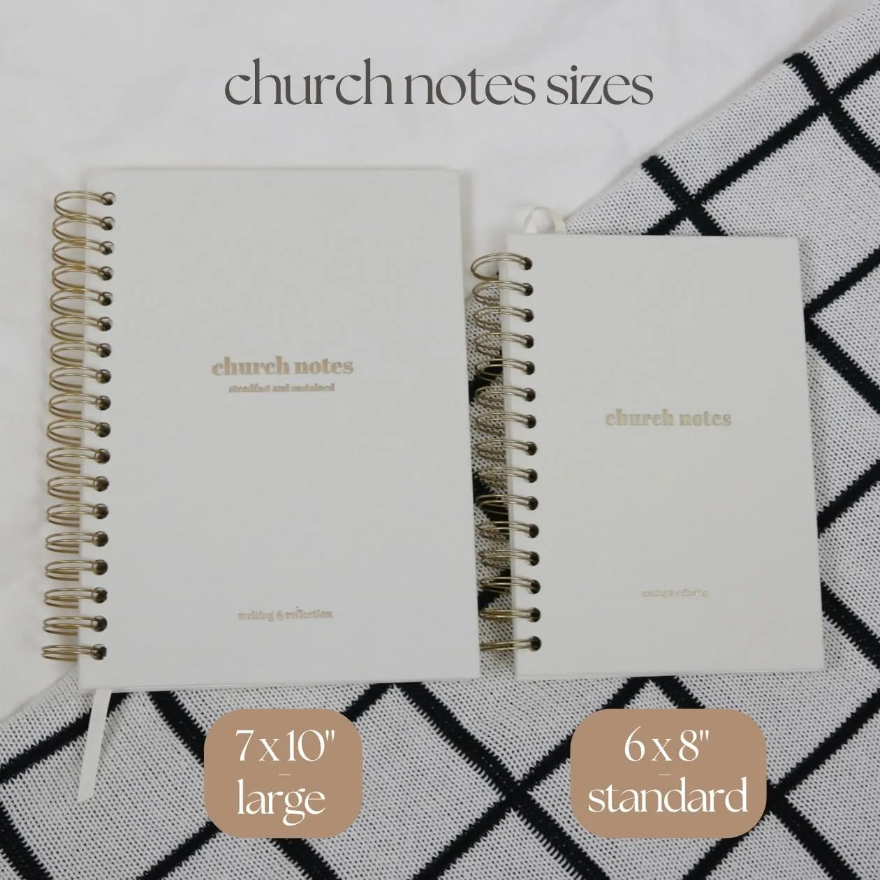 Church Notes Journal - Sermon & Podcast Christian Notebook - Guided Journal to Write Key Points, Bible Verses, Notes, and Application - Men and Women Gift Idea