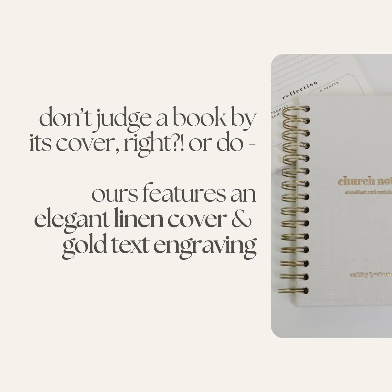 Church Notes Journal - Sermon & Podcast Christian Notebook - Guided Journal to Write Key Points, Bible Verses, Notes, and Application - Men and Women Gift Idea
