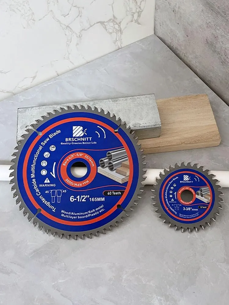 Circular Saw Blade 8-1/2 in 60T with 30mm Arbor, Carbide Tipped Teeth, TCT Saw Blades for Cutting Various Wood, Aluminium,Copper,and Composite Materials