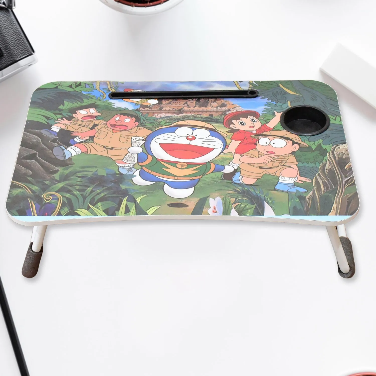 Cm) Reading / 58×38 / Laptop Study (1 Cupholder Catoon Drawer Pc Expedited delivery Design & Multi-Purpose Foldable, and Mix Fully equipped with Desk for