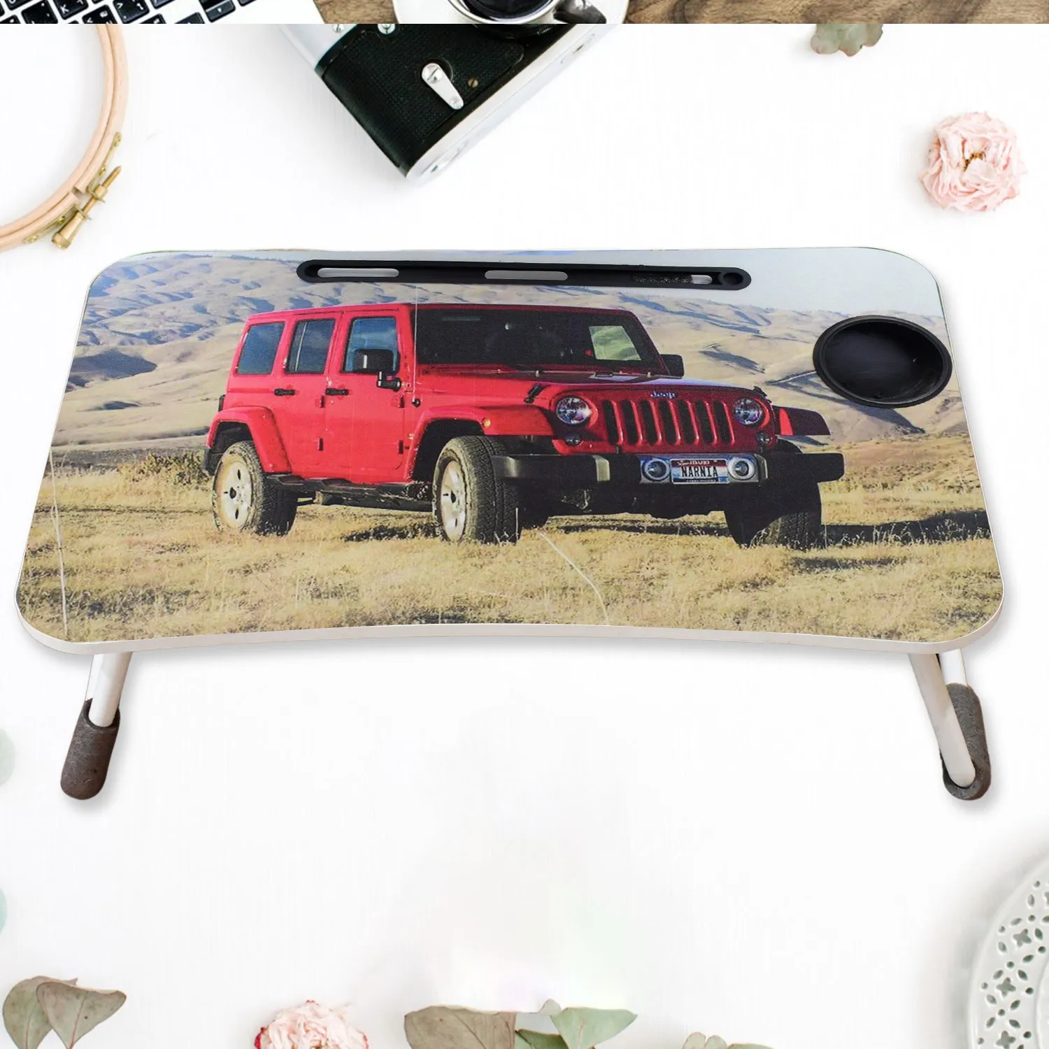 Cm) Reading / 58×38 / Laptop Study (1 Cupholder Catoon Drawer Pc Expedited delivery Design & Multi-Purpose Foldable, and Mix Fully equipped with Desk for