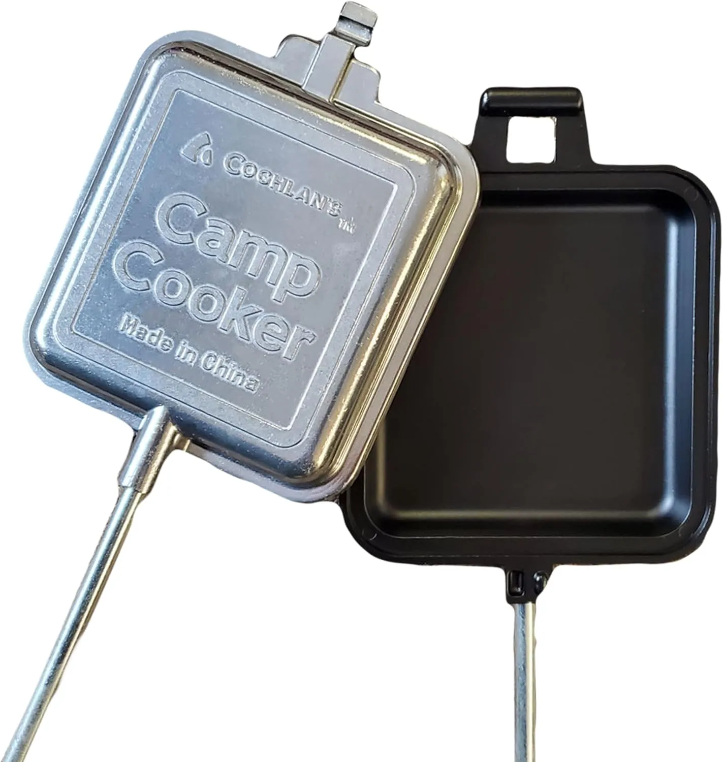 Coghlan's Aluminum Camp Cooker, Lightweight & Durable Non-Stick Ceramic Interior, for Sandwiches, Pies, & Desserts, Great for Camping, BBQs, Campfires, Campfire Cooking