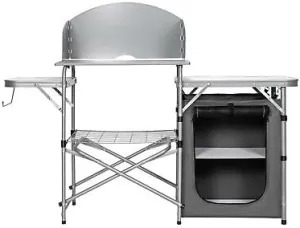 Compatible with Goplus Foldable Camping Table Outdoor BBQ Grilling Stand w/Windscreen Bag Size : 57.5" x 18" x 44"