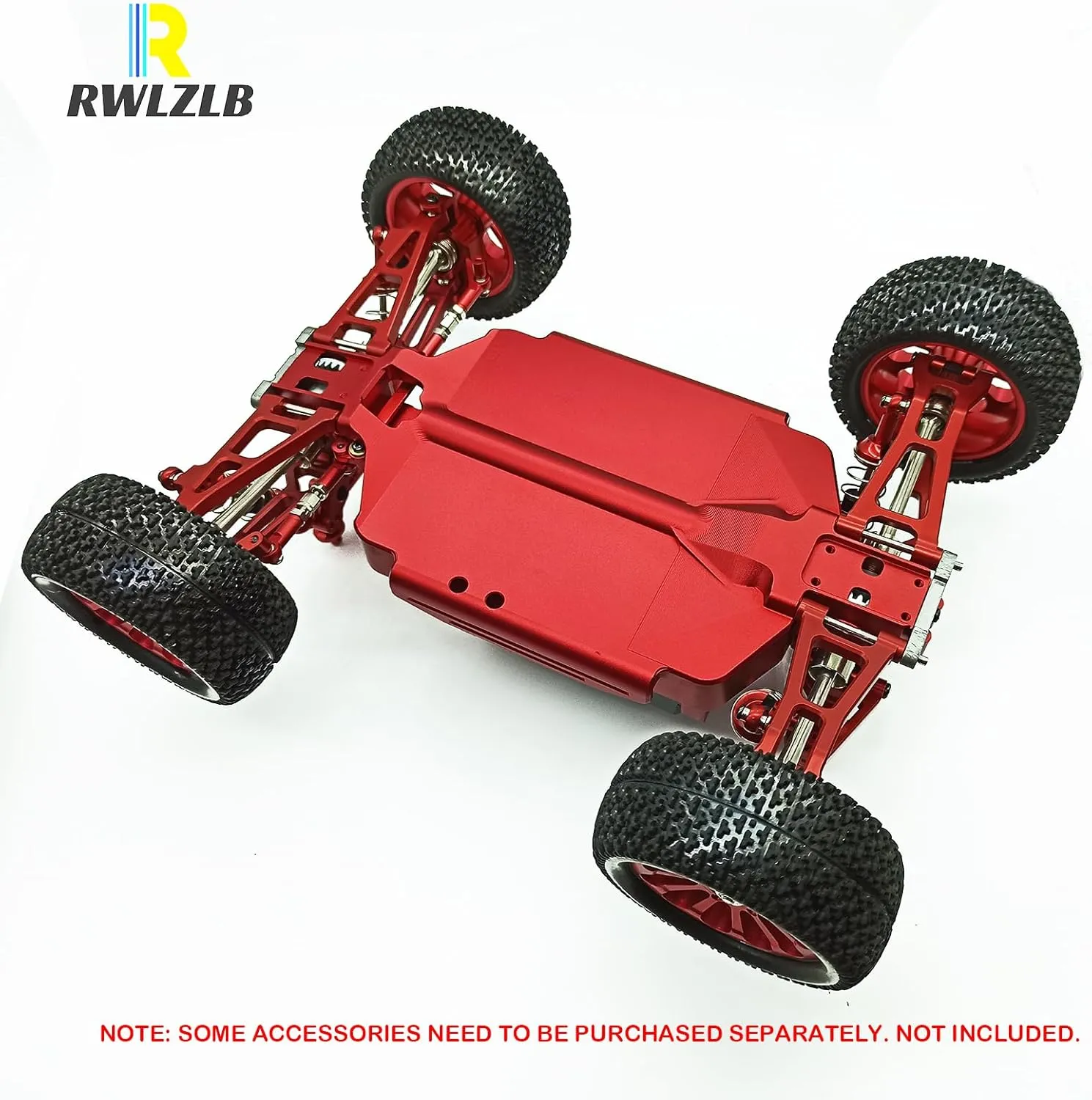 Compatible with Hyper GO RC Car Parts, 1/16 Metal Upgrade Aluminum Accessories, Red Replacement Parts kit for H16BM H16GT H16DR H16PL BEZGAR HP163S HP161 Jetwood JC16EP HAIBOXING 16889 16890A