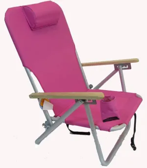 COPA 4 Position Aluminum Folding Backpack Chair (Pink)