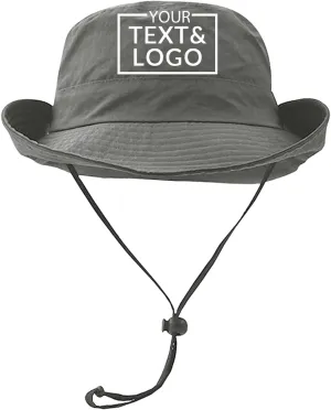 Custom Boonie Hat,Personalized Bucket Hat,Customized Fishing Hat Sun Protection Hat Beach Hiking Rowing Kayaking Hat