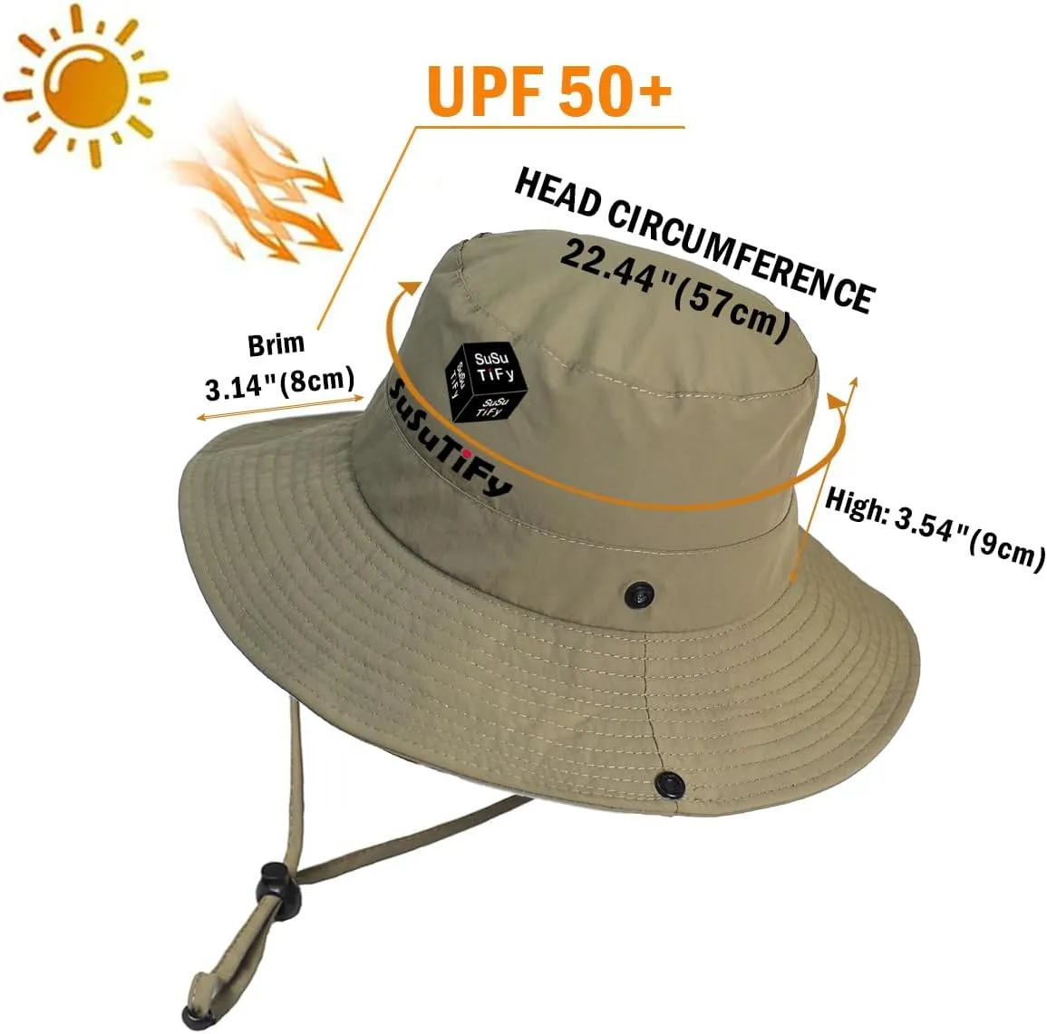 Custom Boonie Hat,Personalized Bucket Hat,Customized Fishing Hat Sun Protection Hat Beach Hiking Rowing Kayaking Hat