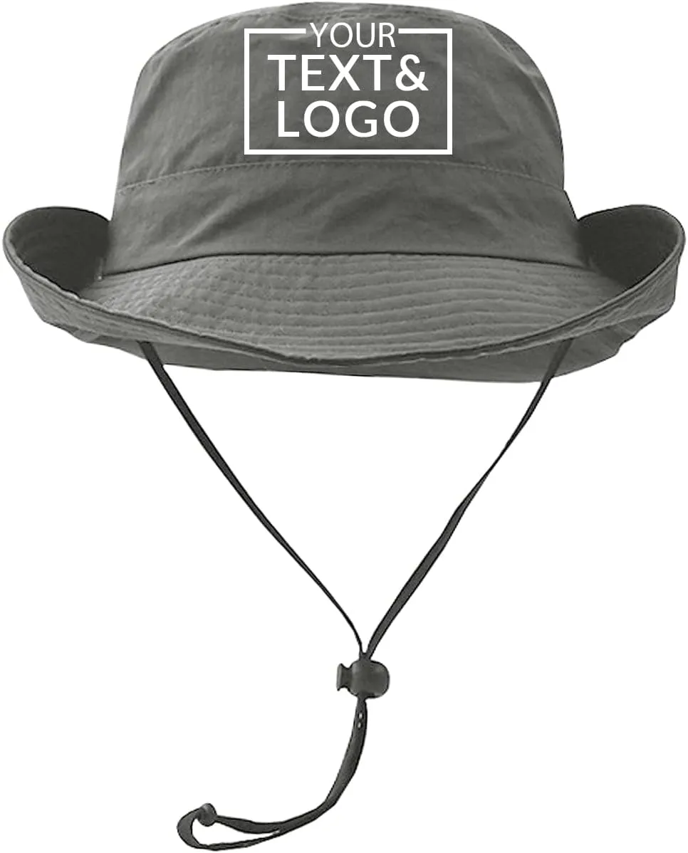 Custom Boonie Hat,Personalized Bucket Hat,Customized Fishing Hat Sun Protection Hat Beach Hiking Rowing Kayaking Hat