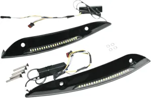 Custom Dynamics Genesis 4 Sequential LED Windshield Trim for 2015  Road Glide - Black