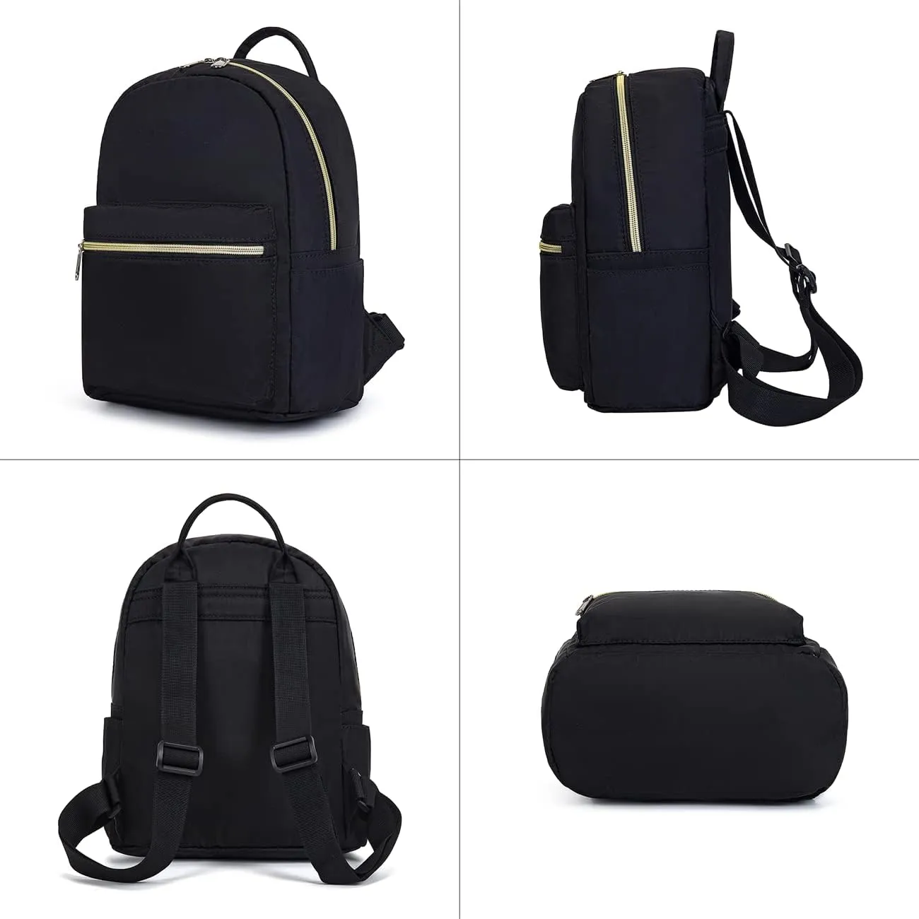 Cute 10 inch mini pack bag backpack for grils children and adult (Black)